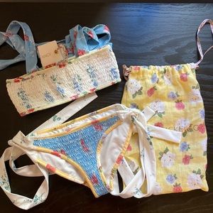 LoveShackFancy Girls Bikini Size 3/4 Bathing Suit Toddler